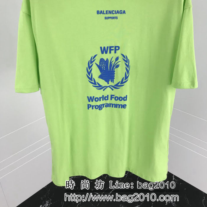 BALENCIAGA巴黎世家 世界糧食計畫署T恤 原版定制發泡印花技術 定制原版面料 情侶款 ydi2459